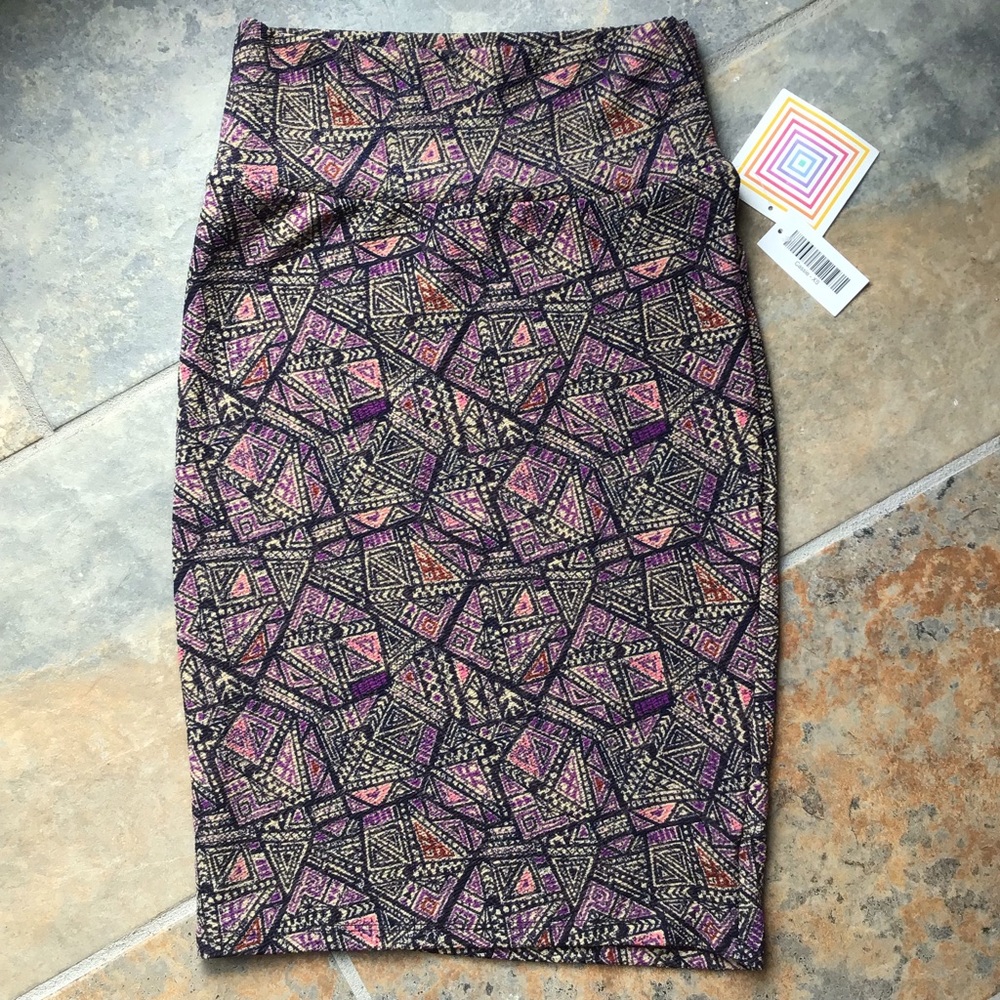 Cassie Geometric Pencil Skirt